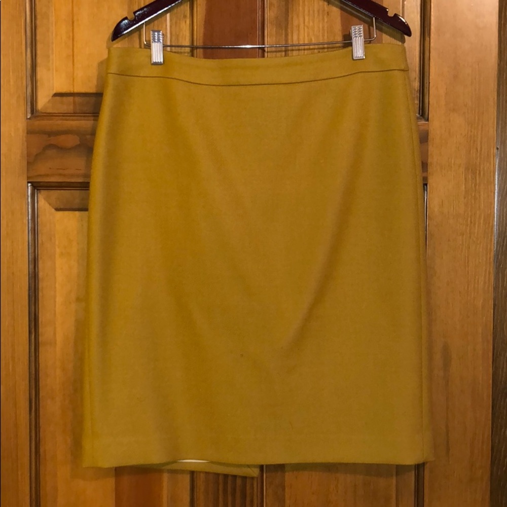 J.crew No.2 Wool Pencil Skirt in Marigold
